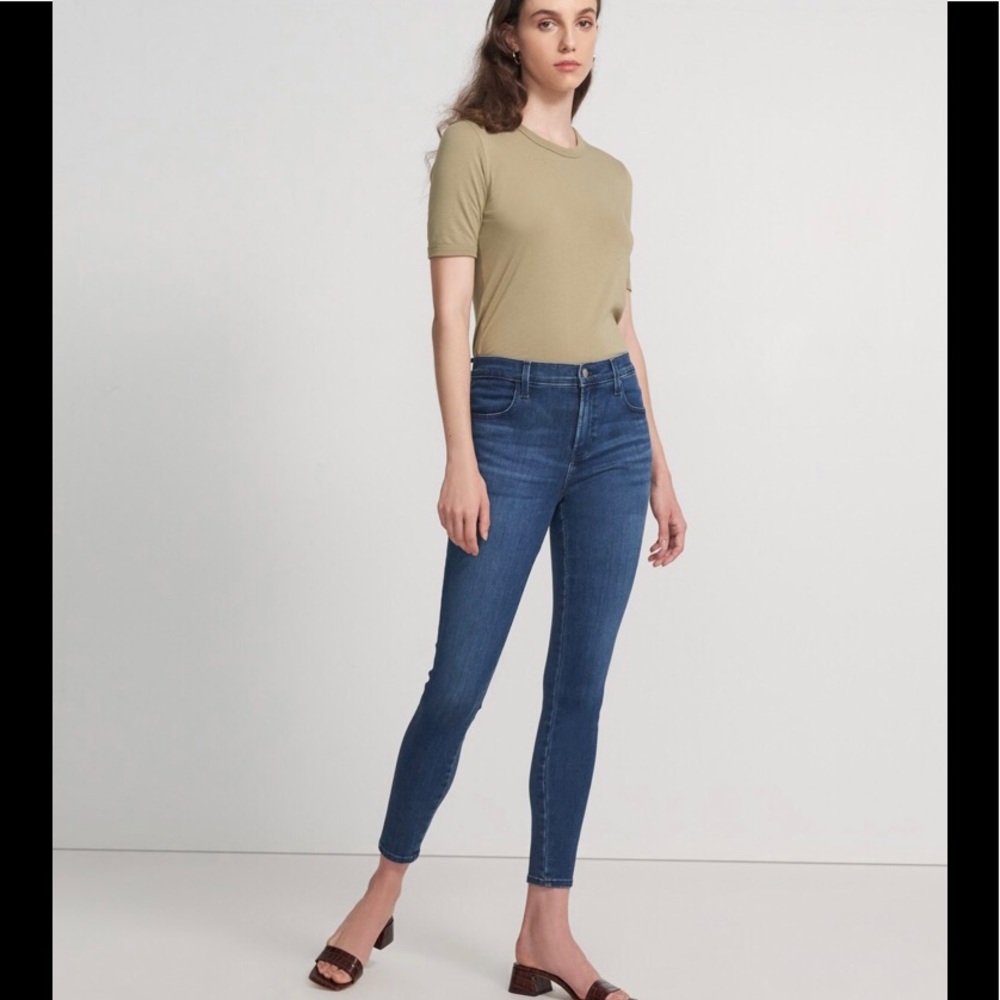 NWT J Brand alana high rise crop skinny intrepid.
